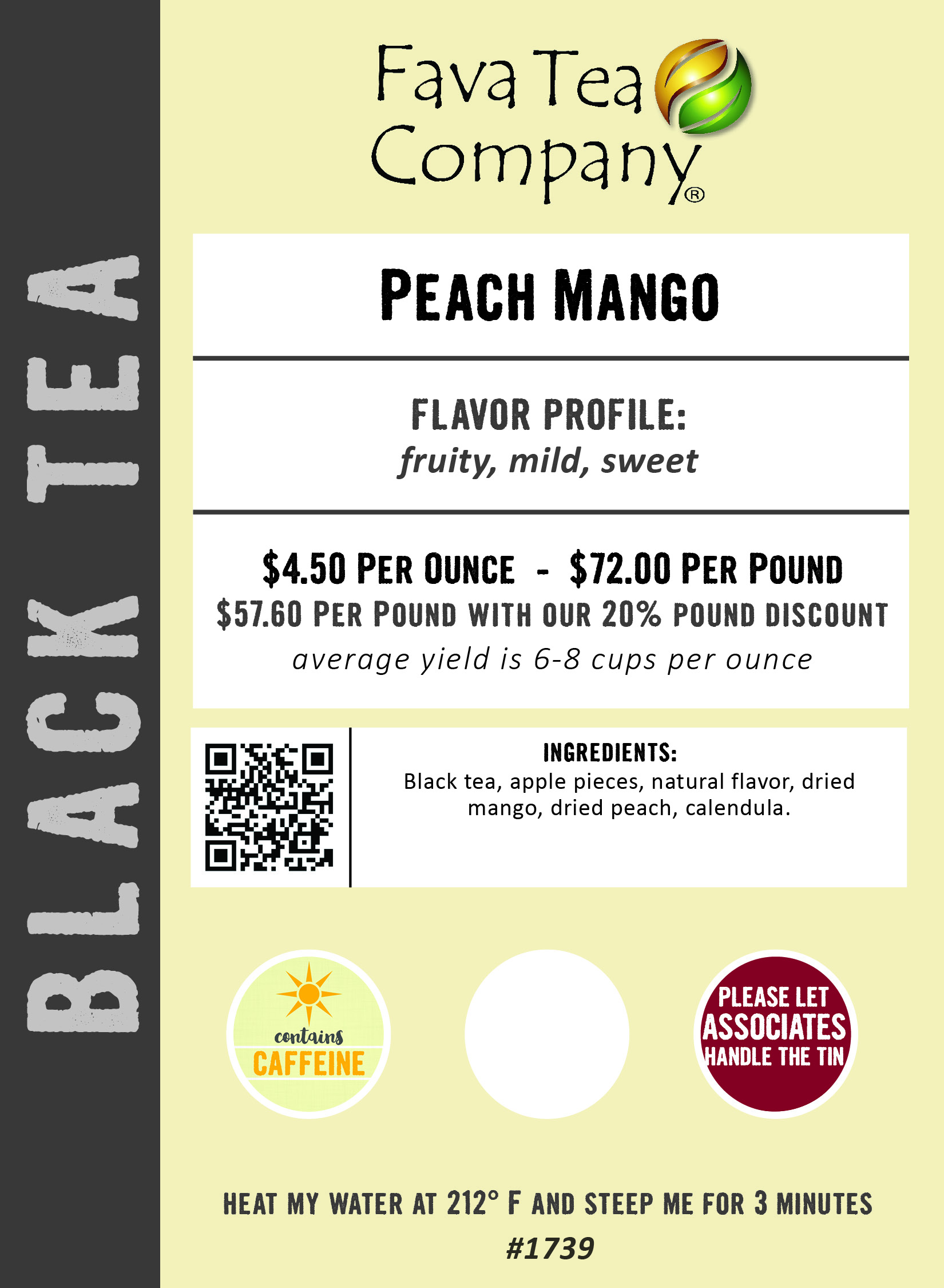 Organic Peach Flavored Black Tea